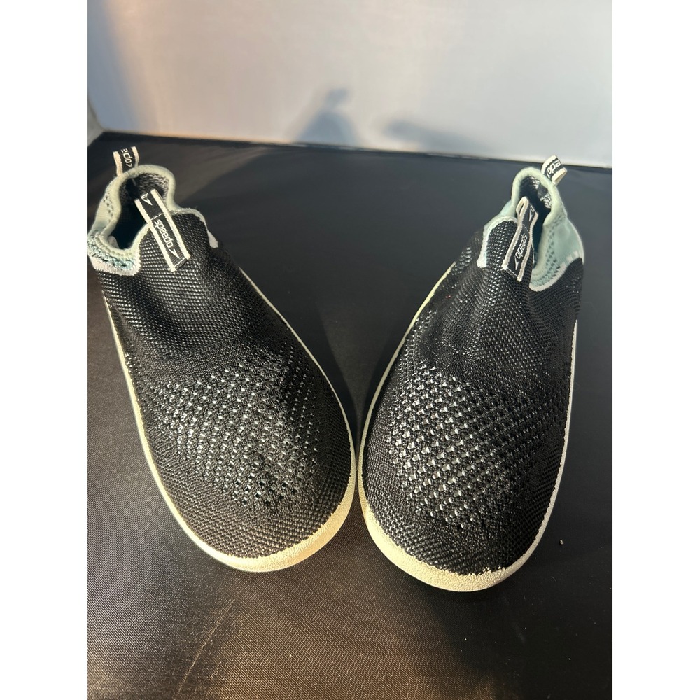 Speedo Womens Water Shoes Size L (9-10) Black Aqua Beach Pool Swim Surf